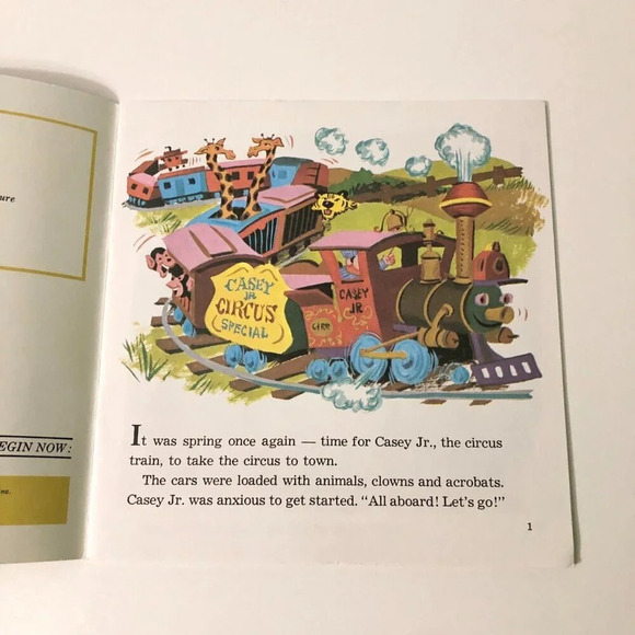 Vintage  1978 Dumbo Walt Disneys Storyteller Book only NO Tape - Picture 7 of 15